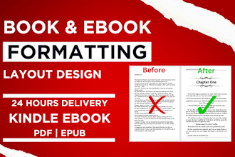 do book formatting for print book and ebook