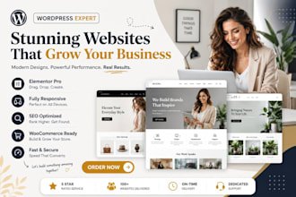 design clean and responsive wordpress website