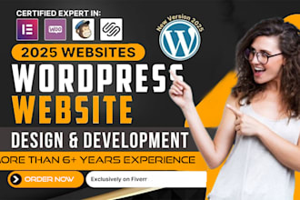 design clean and responsive wordpress website