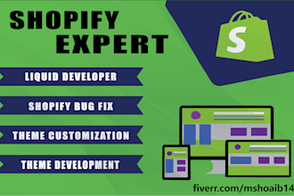do shopify custom coding shopify bug fixes and custom theme development