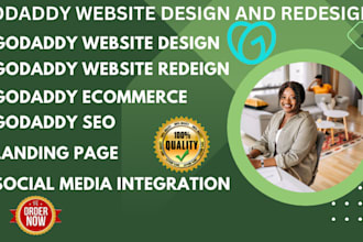 godaddy website design, godaddy website redesign godaddy SEO