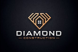 design elegant real estate, construction and realtor logo