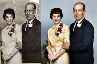 restore old photo in 24 hour