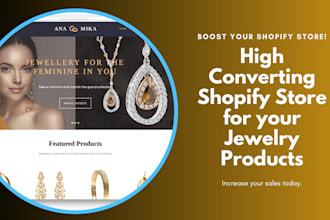 create a high converting jewelry products shopify store