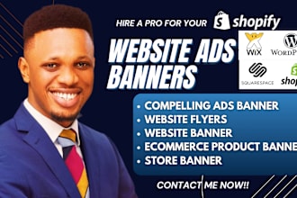 do stunning custom banners, ads, sliders to boost your shopify store
