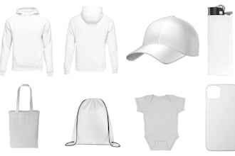 create product mask image , product base image and product mockups for lumise
