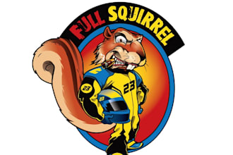 design existing amazing squirrel mascot logo
