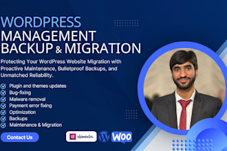do your wordpress migration , backups  and management