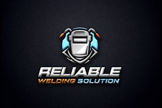 design a custom welding and manufacturing logo for you