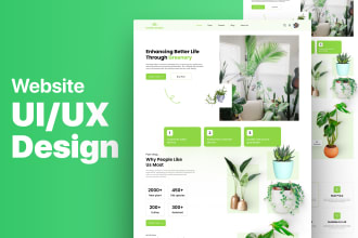 do website ui ux design, landing page and mobile app ui ux design with figma
