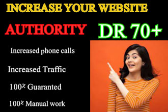 increase your ahref dr domain rating to 60