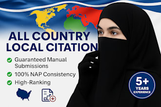 250 all country local citations for local SEO