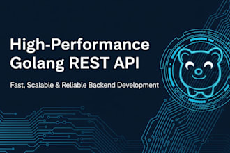 develop a high performance rest API in golang for your application