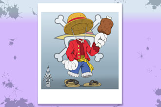 make you a transparent character illustration