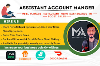 be your account manager for long term, uber eats, doordash, grubhub or any pos