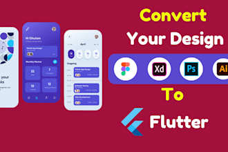 convert adobe xd or figma UI to flutter code