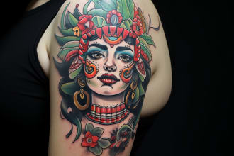 art any design in traditional tattoo style