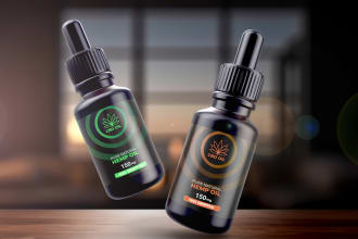 skin care label design, supplement label, cbd bottle label design