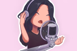 deliver your narration and voice acts in my female voice