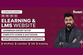 create elearning website, school lms, coaching website