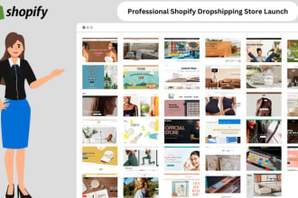 professional shopify dropshipping store launch