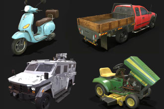 design all types of high quality 3d game assets