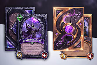 design a card game template for card game, board game, tcg or nft