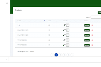 create grocery admin panel and web site