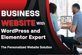 create a business website with wordpress elementor expert