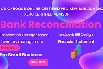 do transaction categorization and bank reconciliation in online quickbooks