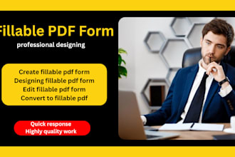 create fillable pdf form and design fillable pdf form