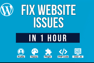 fix website issues errors bugs, CSS, elementor pro, wordpress expert help
