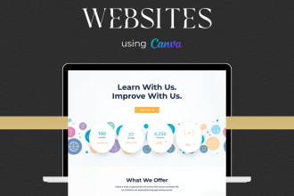build a high converting one page website or landing page