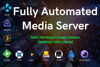 setup fully automated media server