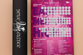 design scratch poster for commercial usage