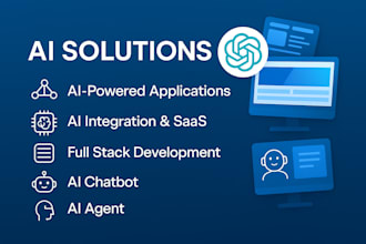 build chatgpt ai mobile app or ai website, ai saas, ai chatbot, ai software
