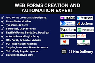 create responsive jotform, google form, cognito form, typeform, online surveys