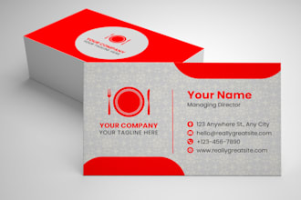 design professional business card and logo design