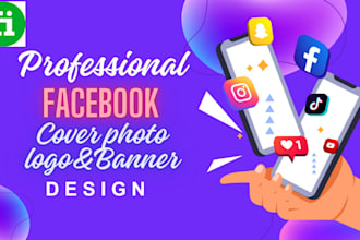 design professional fb cover photo, banner, and logo design
