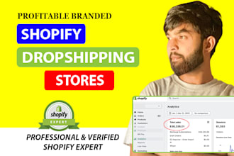 design shopify store, shopify dropshipping store or shopify website