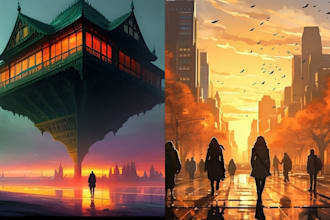 create concept art and illustration for your fantastic idea