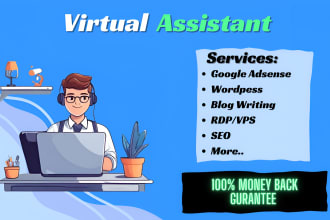 be your dedicated virtual assistant for any task