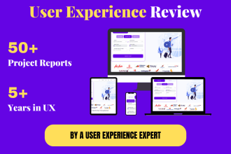 do a professional user experience, design and UI UX testing of your website