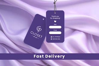 create clothing labels, hang tag, and clothing tags ready to print