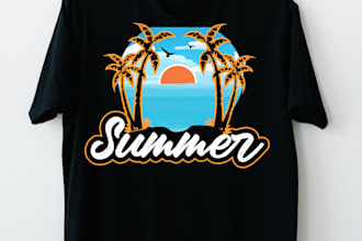 design trendy summer t shirts design