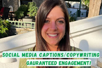 write social media captions and descriptions