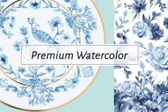 design watercolour seamless pattern for print fabric textile