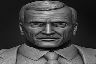 create a costume 3d sculpting, 3d printing, 3d metal human character