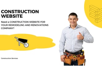 design construction and remodeling website for your company business