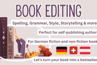 proofread and edit your german novel